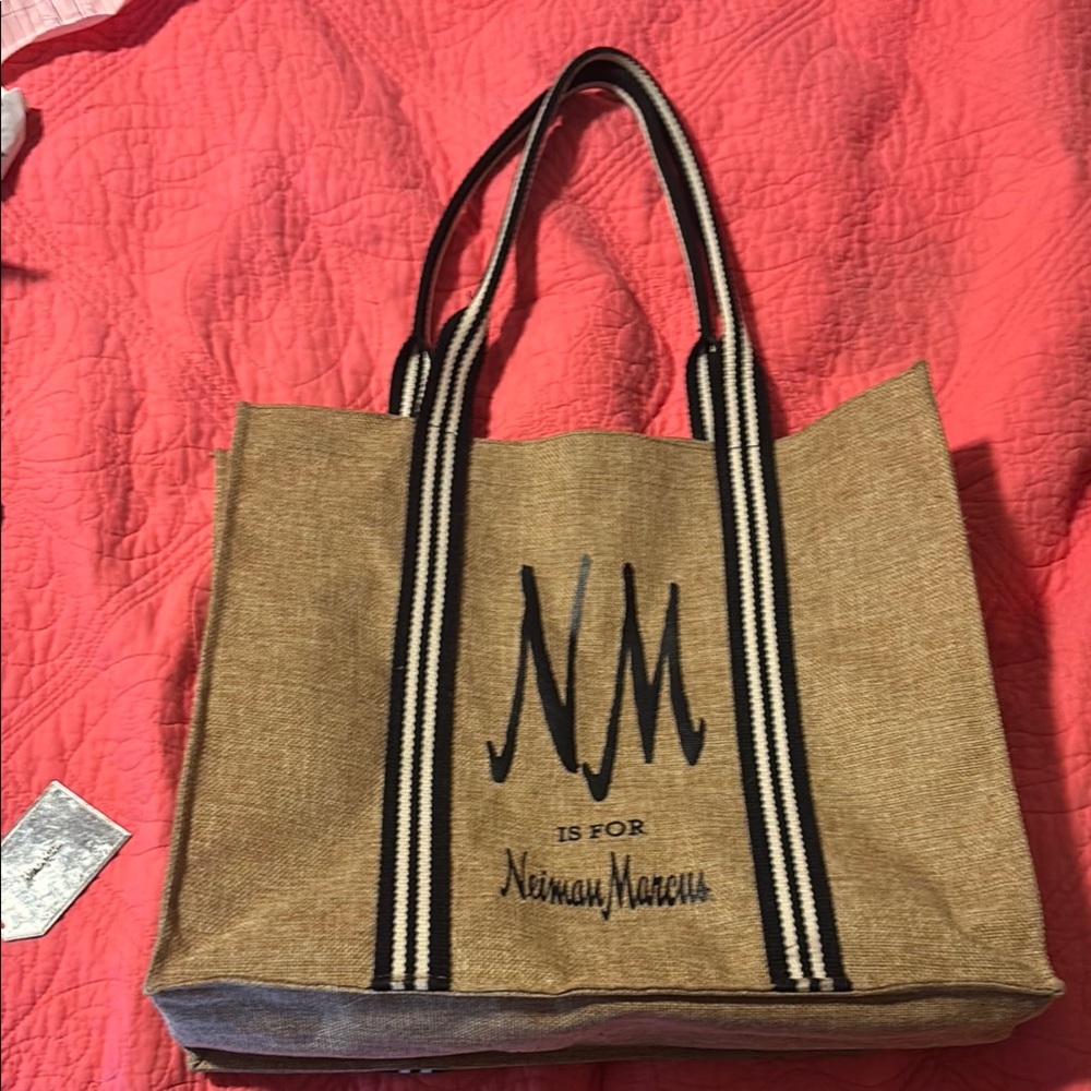Neiman Marcus Tan Tote Bag